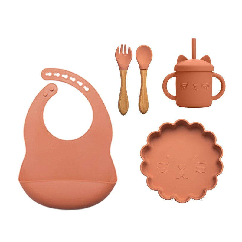 Baby Silicone Feeding Tableware Sets