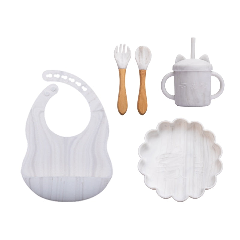 Baby Silicone Feeding Tableware Sets