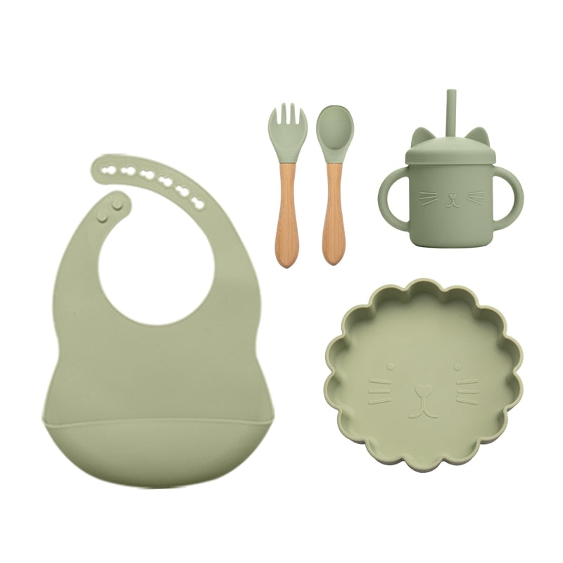 Baby Silicone Feeding Tableware Sets