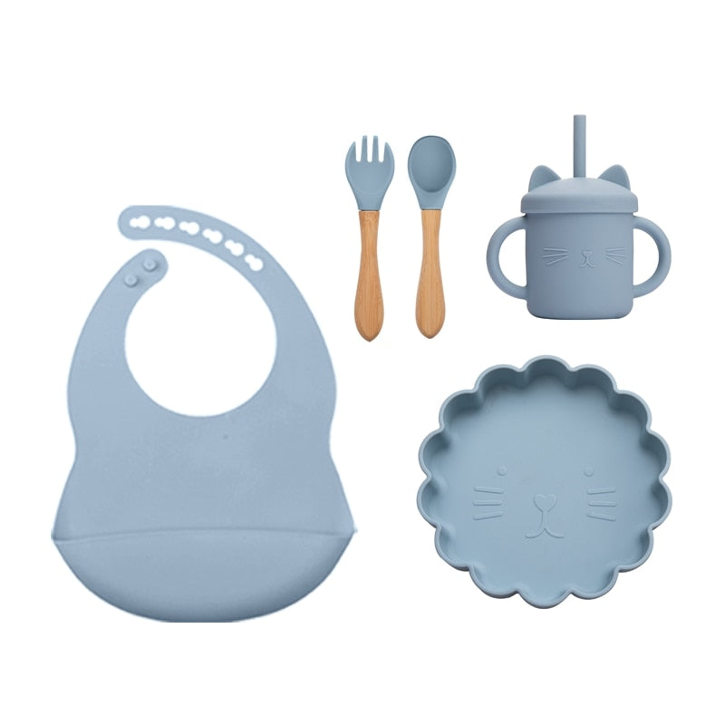 Baby Silicone Feeding Tableware Sets