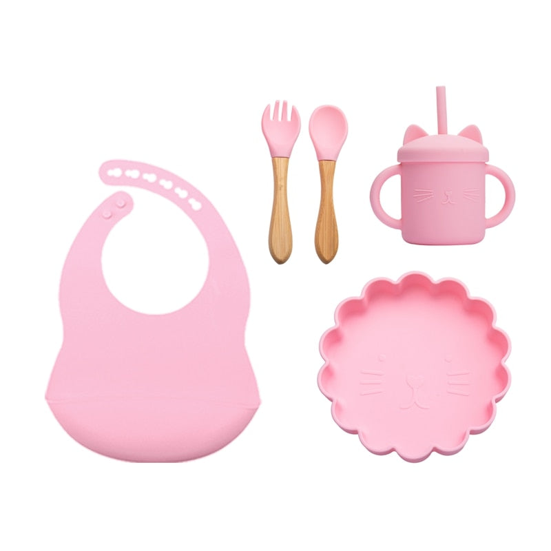 Baby Silicone Feeding Tableware Sets