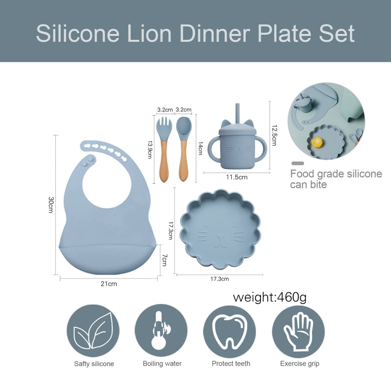 Baby Silicone Feeding Tableware Sets