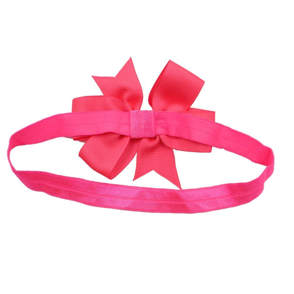 Ribbon Headbands with Bow - 3 Inch Grosgrain Ribbon - 40 Piece set