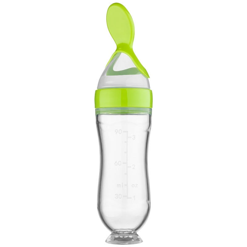 Baby Silicone Spoon Bottle Feeder and Mash Pacifiers