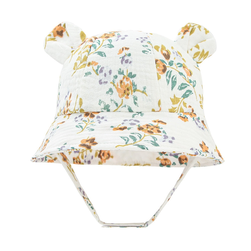 Printed Soft Cotton Baby Bucket Hat