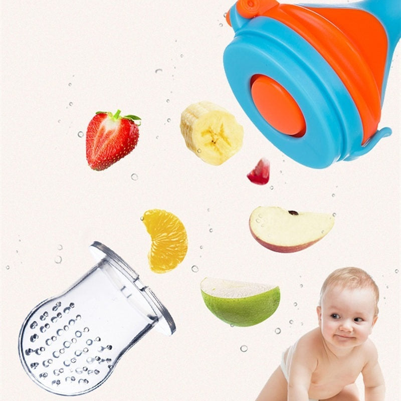 Silicone Baby Fruit Feeder with Cover