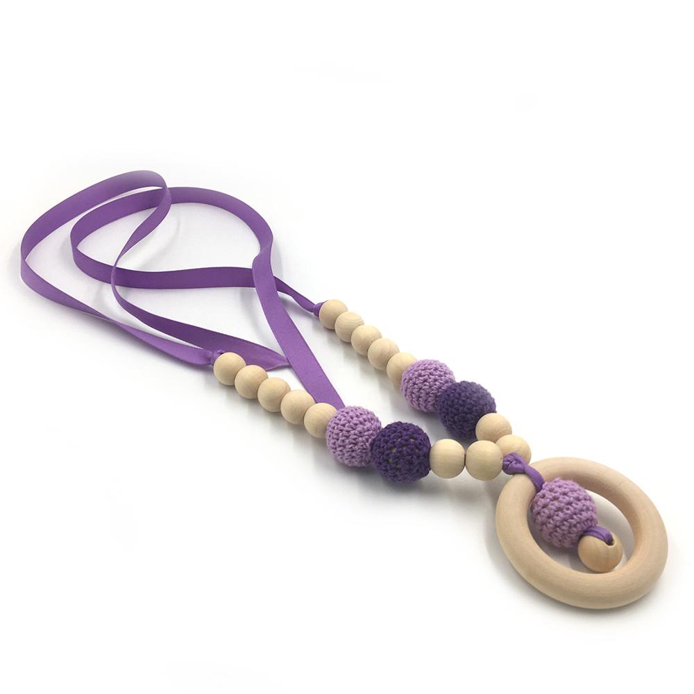 Silicone Baby Teething Necklace - Nursing Mom Necklace Toy