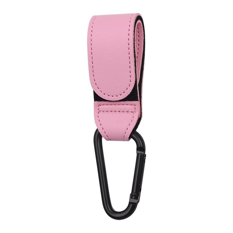 1/2pcs Leather Baby Bag Stroller Hooks