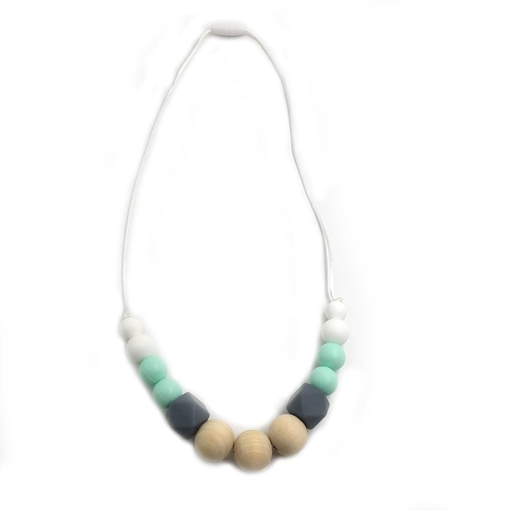 Silicone Baby Teething Necklace - Nursing Mom Necklace Toy