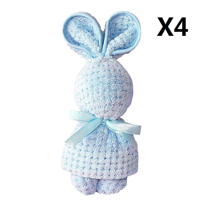 Cute Bunny Rabbit Plush Towel