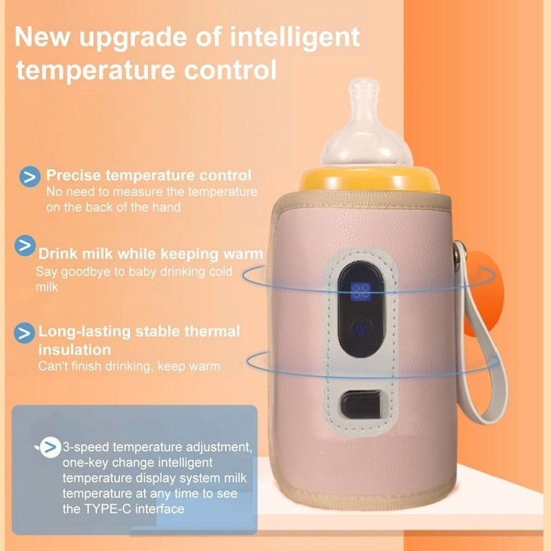 USB Milk/Water Warmer Insulated Baby Bottle Heater Good for a Outdoor Travel Accessory