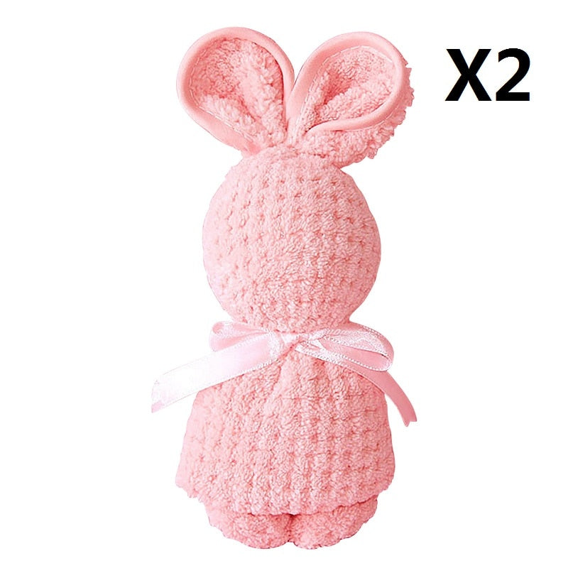 Cute Bunny Rabbit Plush Towel