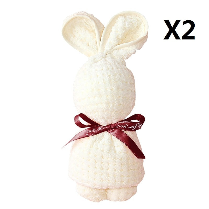 Cute Bunny Rabbit Plush Towel