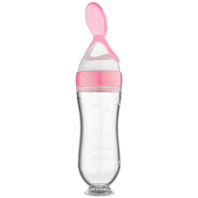 Baby Silicone Spoon Bottle Feeder and Mash Pacifiers