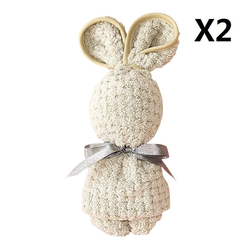 Cute Bunny Rabbit Plush Towel