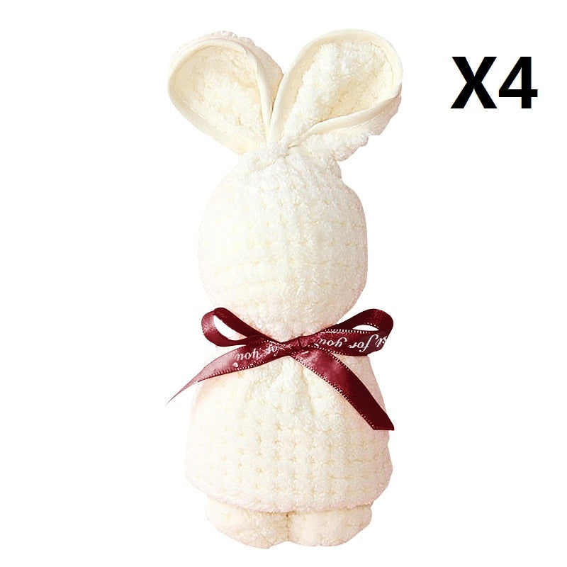 Cute Bunny Rabbit Plush Towel