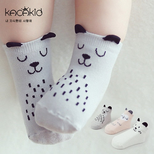 Cute Anit-Slip Character Socks - 100% Cotton - Infant thru 24 months