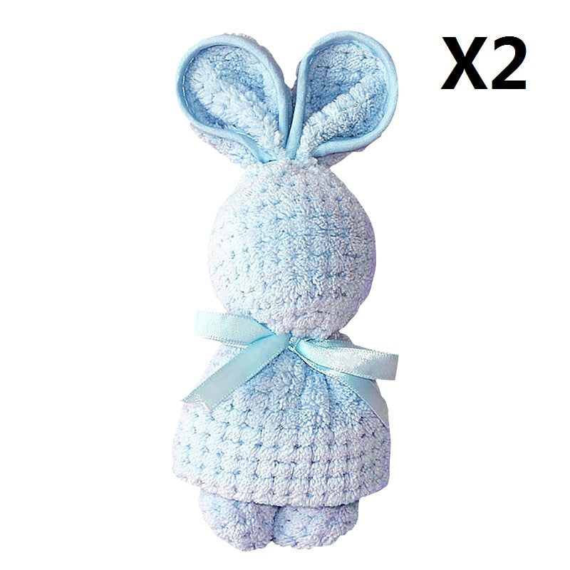 Cute Bunny Rabbit Plush Towel