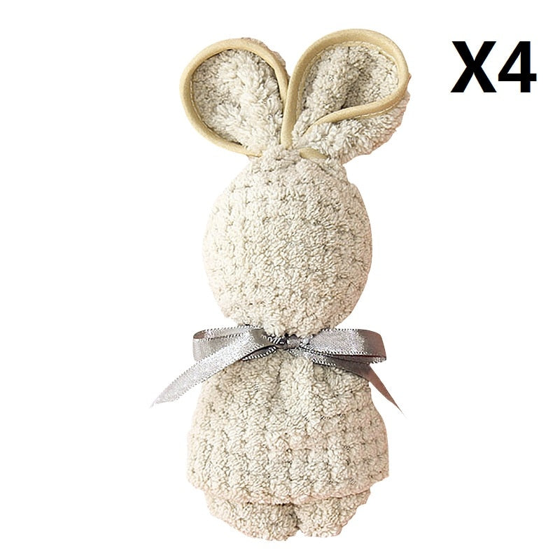 Cute Bunny Rabbit Plush Towel