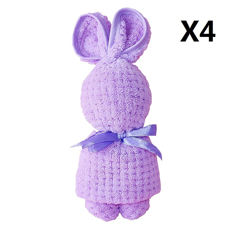 Cute Bunny Rabbit Plush Towel