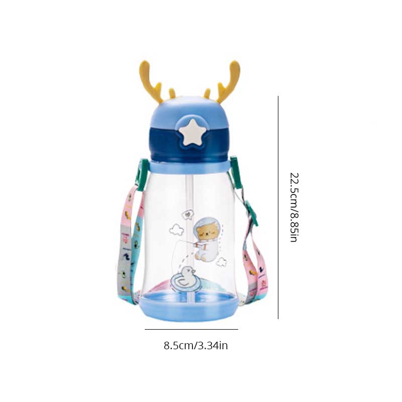 Kids/Baby Water Sippy Cup/Feeding Bottle with Antlers