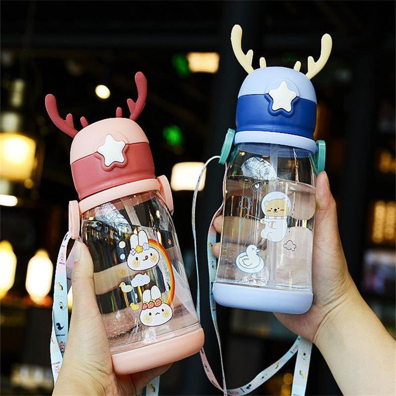 Kids/Baby Water Sippy Cup/Feeding Bottle with Antlers