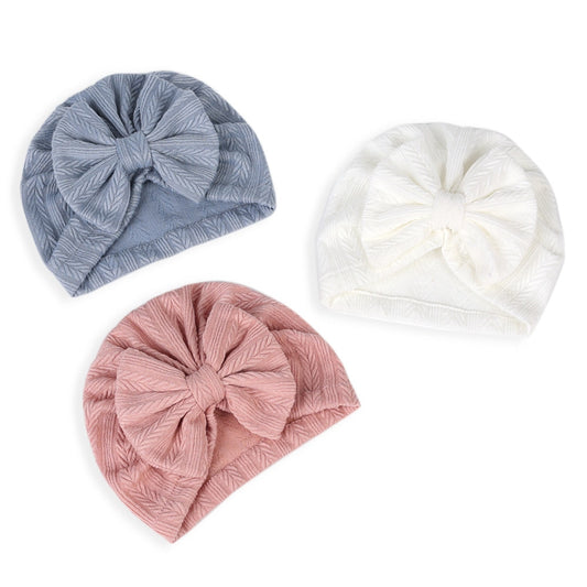 Big Bow Soft Baby Hat - Cap or Band Style